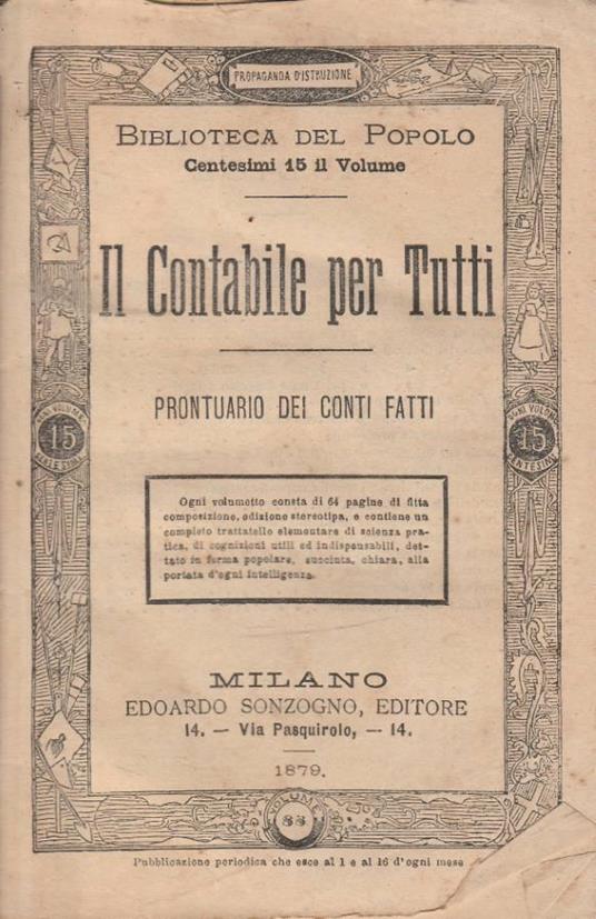 Il contabile per tutti - copertina
