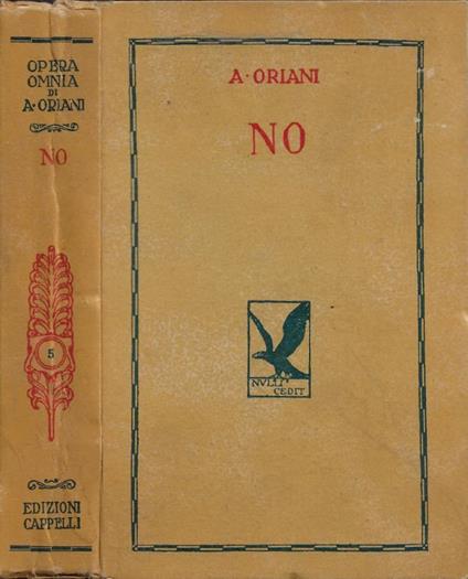 No - Alfredo Oriani - copertina