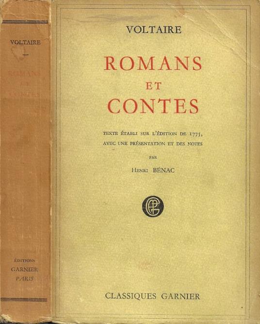 Romans et Contes (Texte Établi sur l'Édition de 1775, Avec u - copertina
