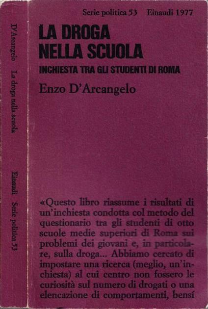 La Droga nella Scuola - Enzo D'Arcangelo - copertina