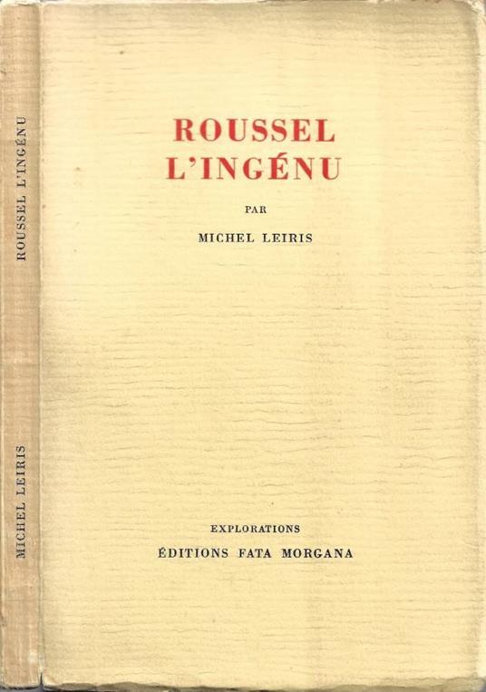 Roussel l'Ingénu - copertina