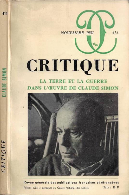 Critique. Revue Générale des Publications Francaises et Étra - copertina