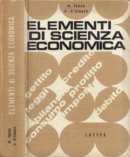 Elementi di Scienza Economica - copertina