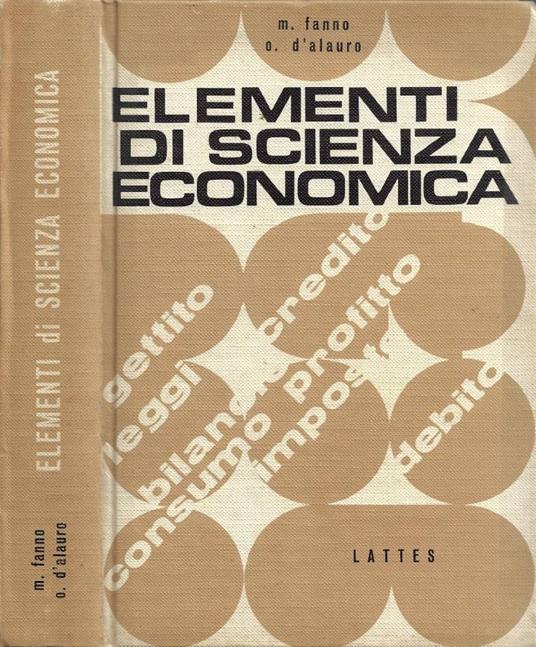 Elementi di Scienza Economica - copertina