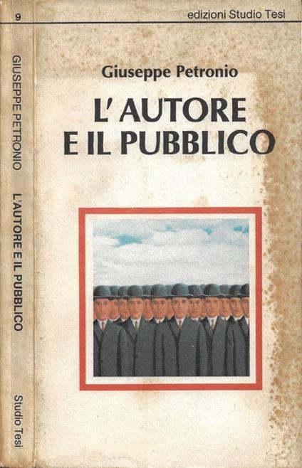 L'Autore e il Pubblico - Giuseppe Petronio - copertina