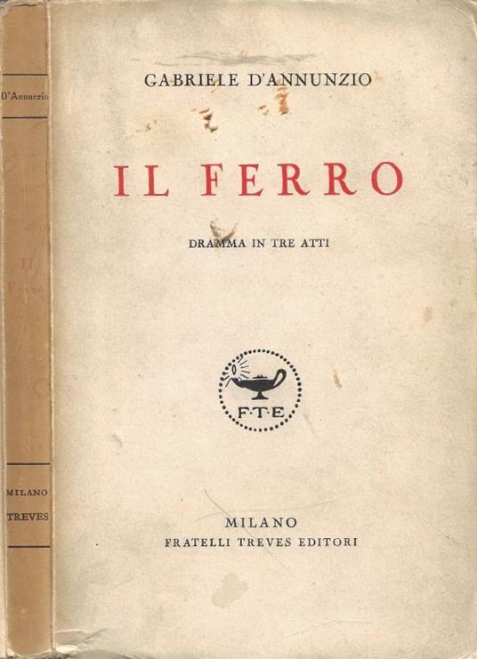 Il Ferro - Gabriele D'Annunzio - copertina