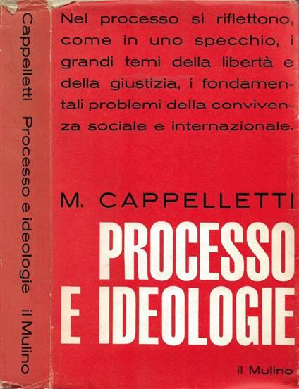 Processo e Ideologie - Mauro Cappelletti - copertina