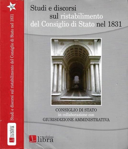 Studi e Discorsi sul Ristabilimento del Consiglio di Stato n - copertina