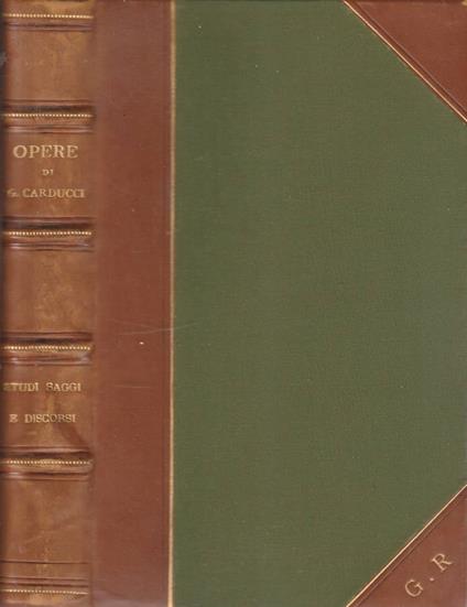 Studi saggi e discorsi - Giosuè Carducci - copertina