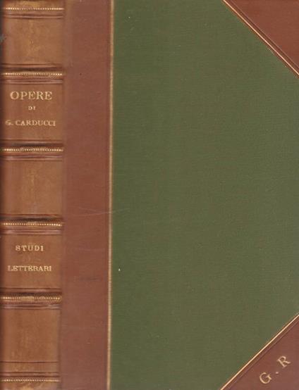 Studi letterari - Giosuè Carducci - copertina