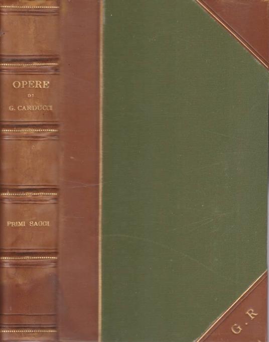Primi saggi - Giosuè Carducci - copertina