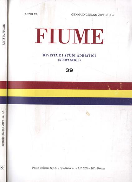 Fiume Anno XL n. 1 - 6 - copertina