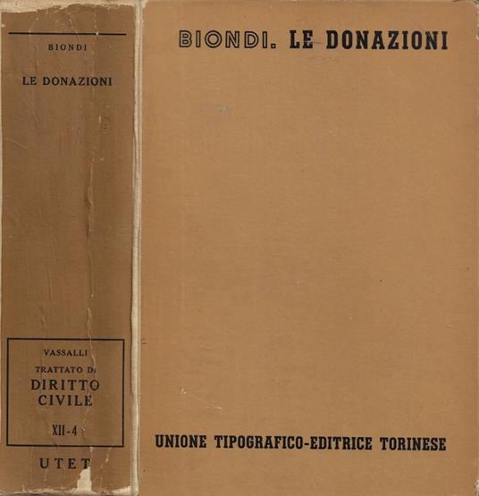 Le Donazioni - Biondo Biondi - copertina