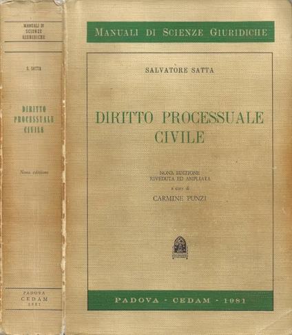 Diritto Processuale Civile - Salvatore Saitta - copertina