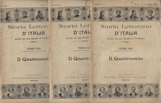 Il Quattrcento - Vittorio Rossi - copertina