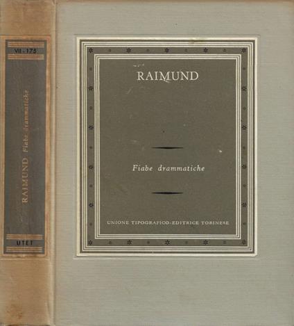 Fiabe Drammatiche - Ferdinand Raimund - copertina