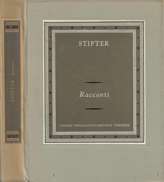 Racconti - Adalbert Stifter - copertina
