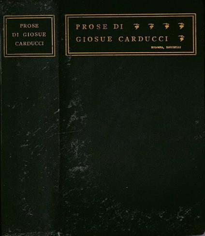 Prose - Giosuè Carducci - copertina