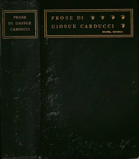 Prose - Giosuè Carducci - copertina