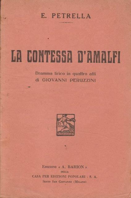 La contessa d'Amalfi - copertina