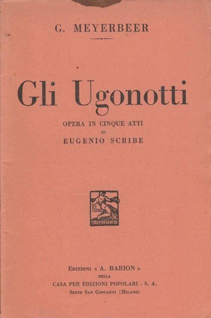 Gli Ugonotti - copertina