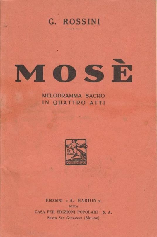 Mosè - copertina