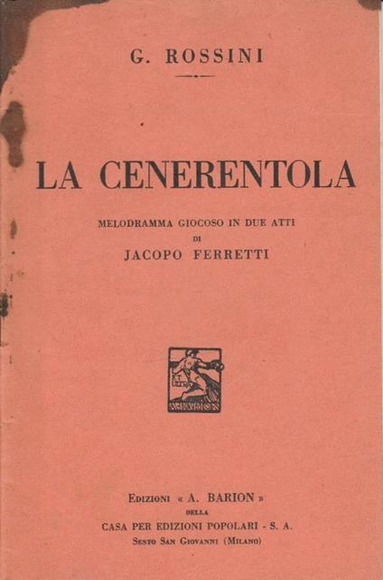 La cenerentola - copertina
