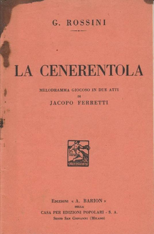 La cenerentola - copertina