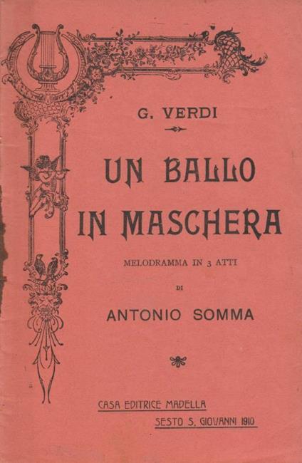 Un ballo in maschera - copertina