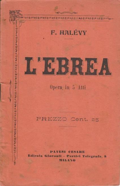 L'ebrea - copertina