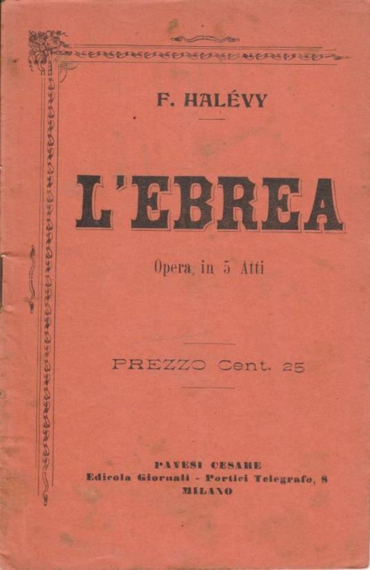 L'ebrea - copertina