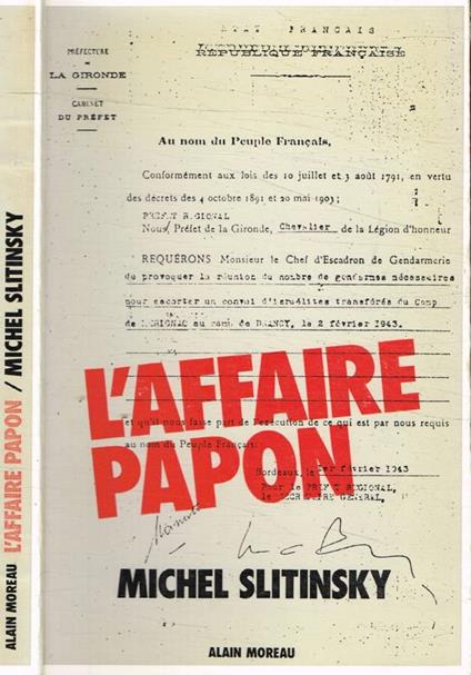 L'affaire Papon - copertina