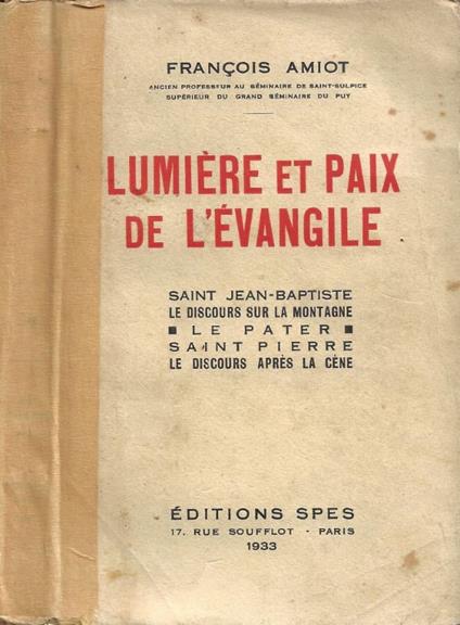 Lumière et Paix de l'Évangile - copertina