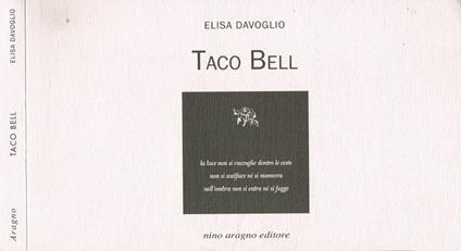 Taco Bell - Elisa Davoglio - copertina