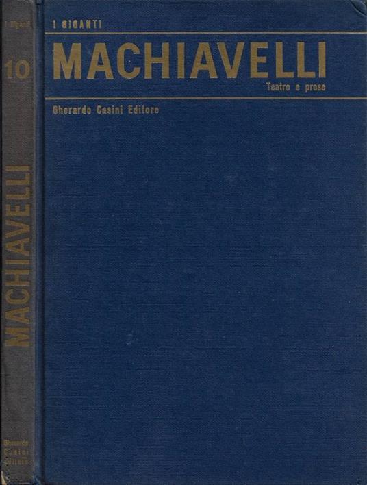 Le Commedie - Niccolò Machiavelli - copertina