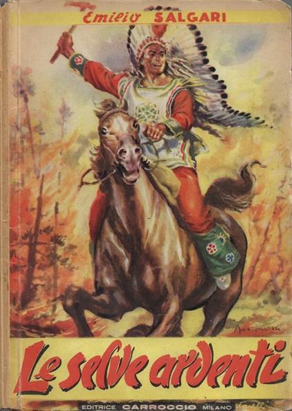 Le Selve Ardenti - Emilio Salgari - copertina
