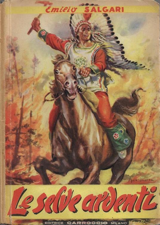 Le Selve Ardenti - Emilio Salgari - copertina