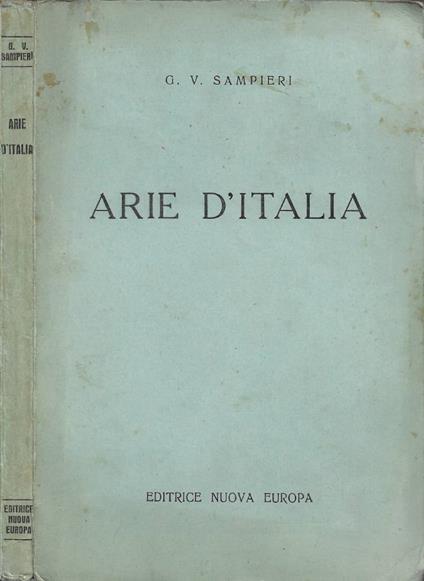 Arie d'Italia - copertina