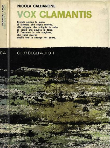 Vox Clamantis - Nicola Caldarone - copertina