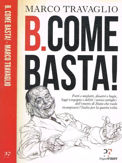 B.Come basta! - Marco Travaglio - copertina