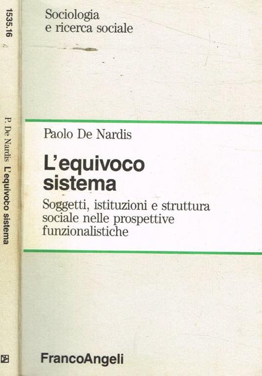 L'equivoco sistema - copertina