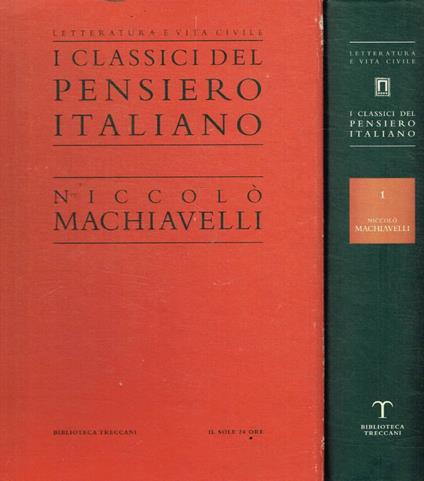 Opere - Niccolò Machiavelli - copertina