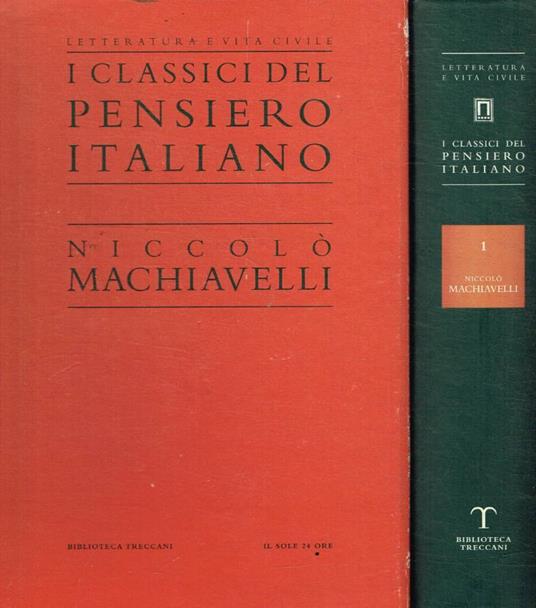 Opere - Niccolò Machiavelli - copertina