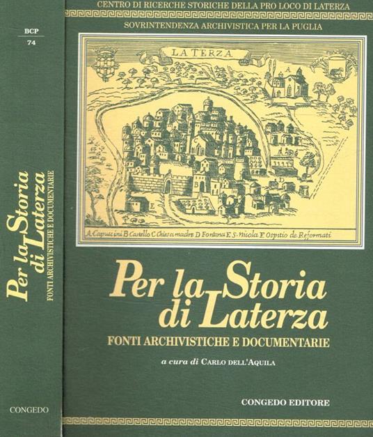 Per la storia di Laterza - copertina