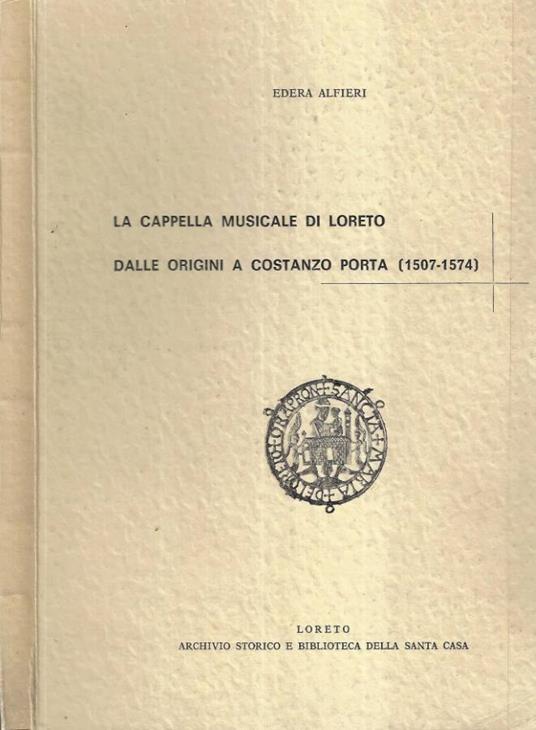 La cappella musicale di Loreto dalle origini a Costanzo Port - copertina
