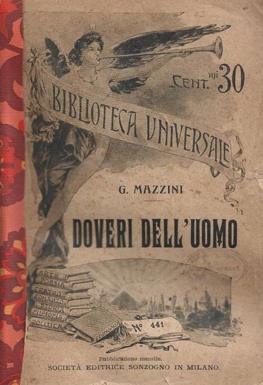 Doveri dell'uomo - Giuseppe Mazzini - copertina