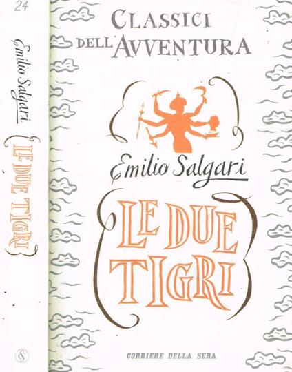 Le due tigri - Emilio Salgari - copertina