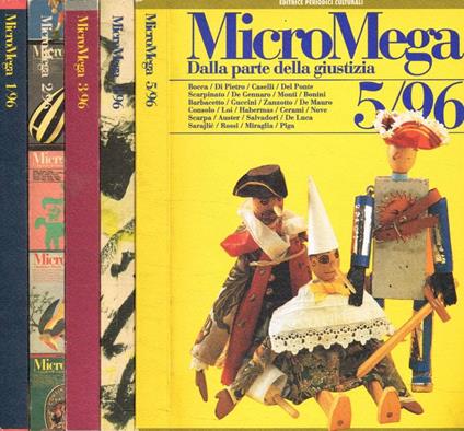 MicroMega 1/96, 2/96, 3/96, 4/96, 5/96 - copertina