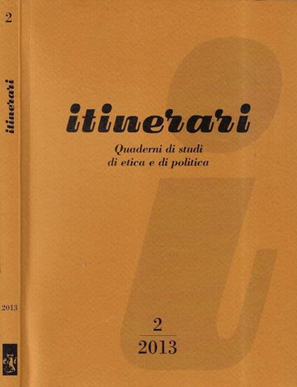 itinerari n. 2 anno 2012 - copertina