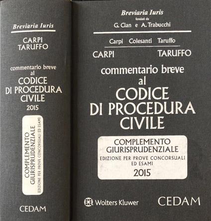Commentario breve al codice di procedura civile 2015 - copertina